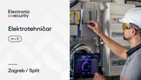Oglas za posao: Elektrotehničar (m/ž) - Zagreb i Split